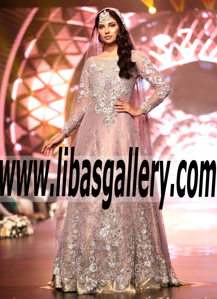 Latest Pakistani Designer Asifa & Nabeel Wedding Gowns Lavender fields BCW 2016 Wedding GOWN Dresses Halifax UK