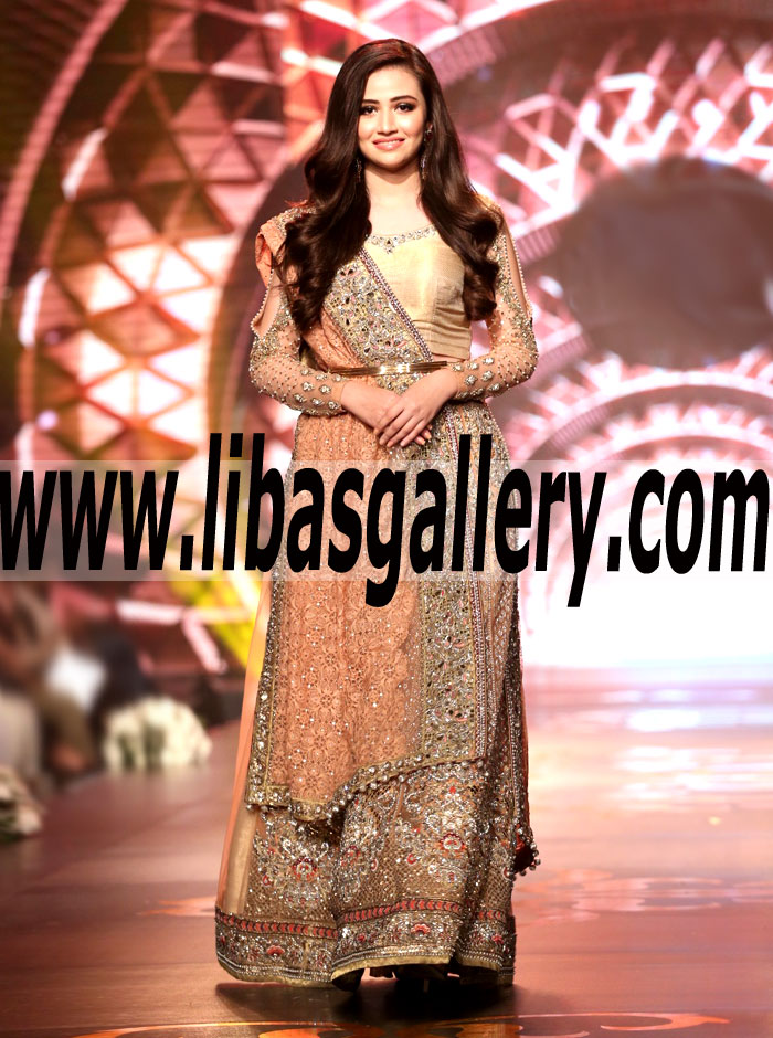 Designer Asifa & Nabeel Bridal Lengha Collection Designer Asifa & Nabeel Bridal Lehenga Dresses FROM BCW 2016 Riyadh Saudi Arabia