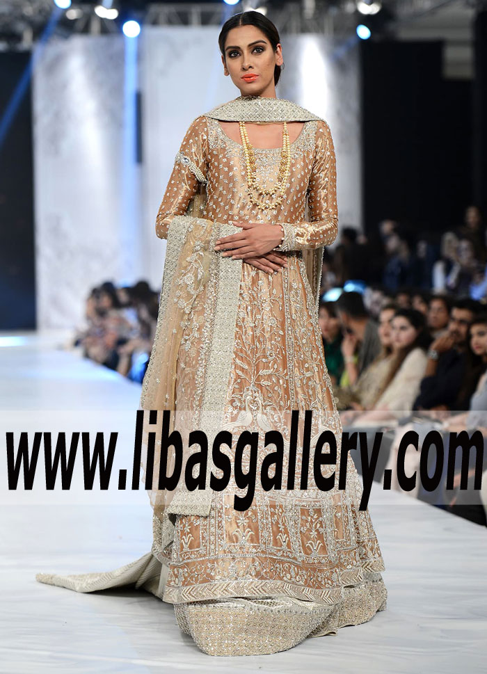 Gorgeous Heavy Zardoze Work Bridal Wear with Bridal Bridal Lehenga for Reception and Walima Events