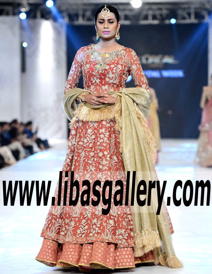 Sensational Gown Dress with Awesome Embellishments and embroidery for Wedding and Special Occasions