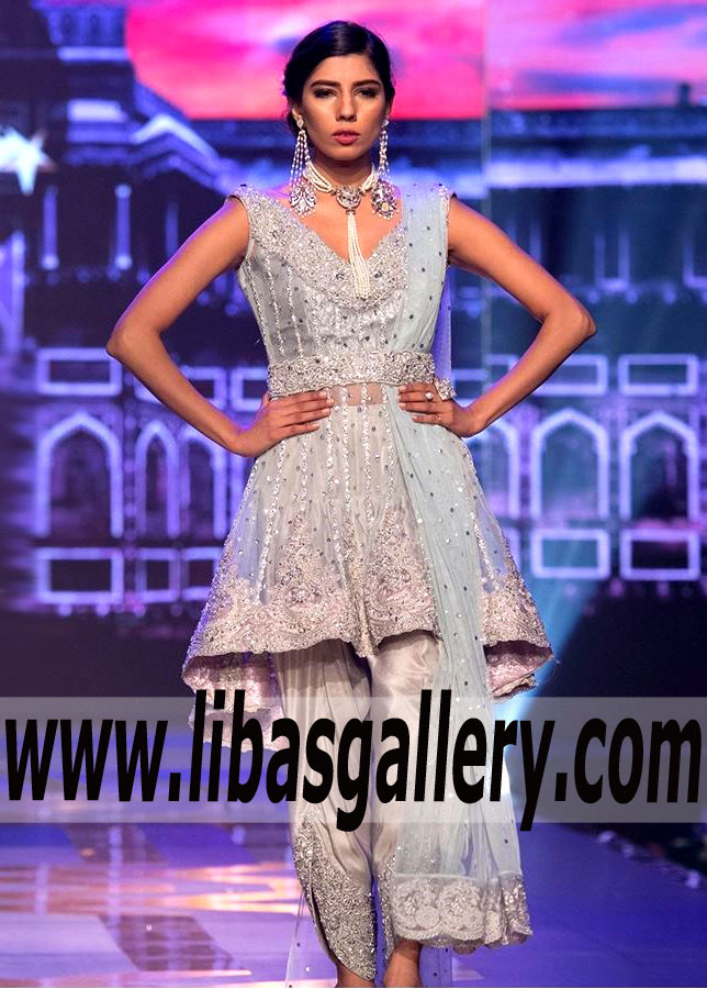 Spectacular PEPLUM TOP WITH DHOTI SHALWAR Wedding Guest Dress for next Formal Event