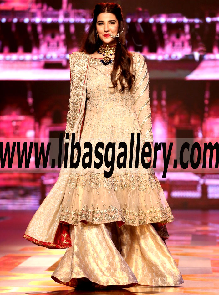 Pakistani Designer Deepak N Fahad Bridal Dresses 2017 | Bridal Collection | Heavy Embellished Lehenga Choli | Birmingham UK Online Shopping | Discount 20-30% | libasgallery.com