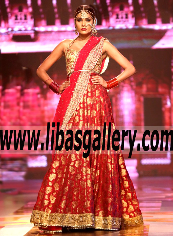 Deepak & Fahad Spring Special Occasion Dresses for Engagement Brides - Pakistani Indian Dresses for Nikkah Ceremony Paris France