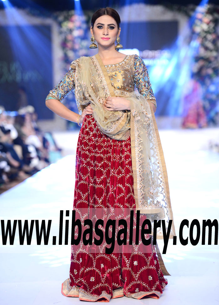 Lavishing Bridal Choli with fabulous Lehenga Dress for Wedding and Special Occasions