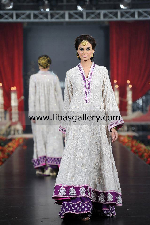 White Femi Anarkali