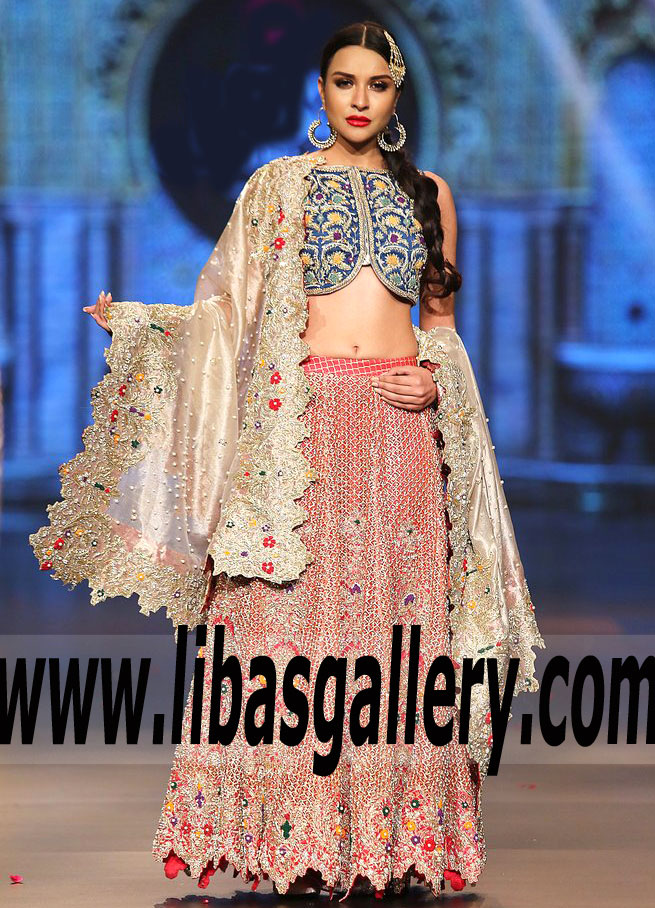 HEM Lengha Pakistani Lehnga Designer Lengha Bridal Lehenga Indian Wedding UK USA Canada Australia