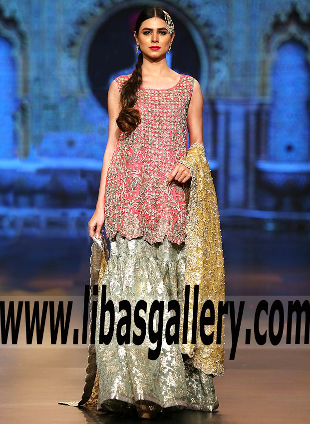 Sophisticate Campanula Ghulabo Wedding Gharara