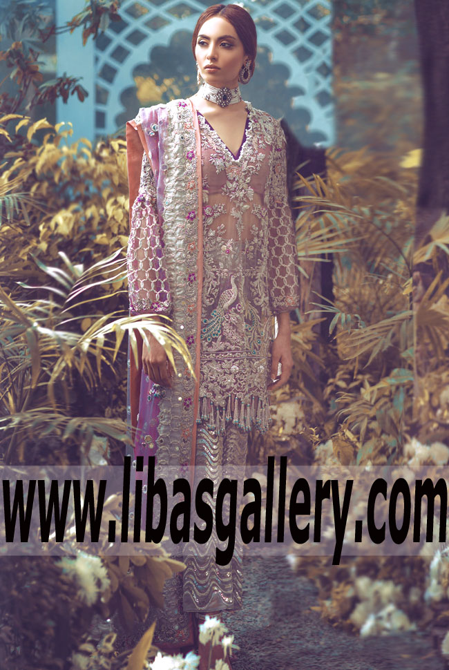 Astonishing Designer Bridal Dress with Boot-cut Trouser