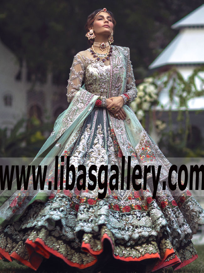 Elan Bridal Anarkali Dress for Newlyweds Glamorous Bridal Anarkali Dresses Saddle River New Jersey NJ USA