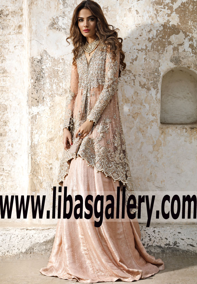 Glowing Desert Sand Anarkali