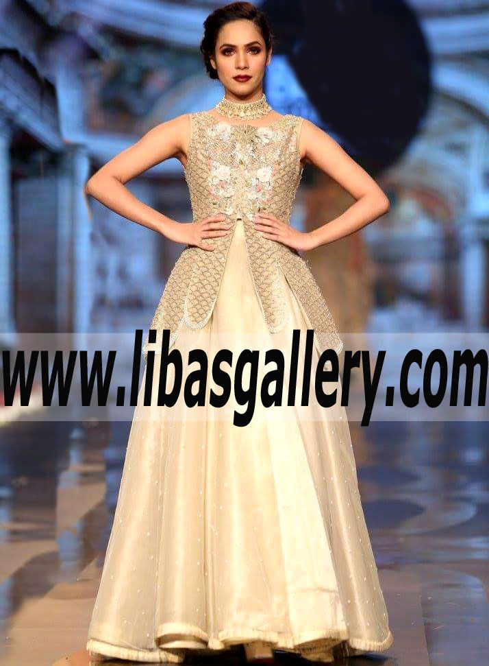 Fabulous Blond Eryngium Designer Peplum