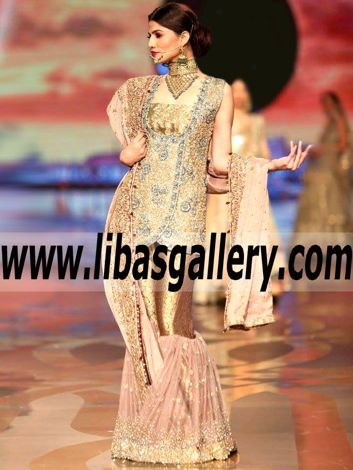 Prodigious Tea Rose Lobelia Wedding Angrakha