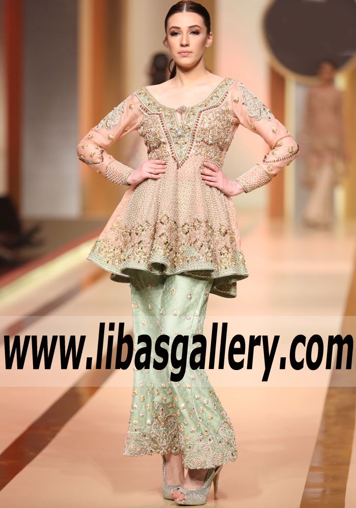 Ahmed Sultan QHBCW 2017 Peplum Formal Dresses Indian Pakistani Peplum Dresses for Special Occasions Winnipeg Manitoba Canada
