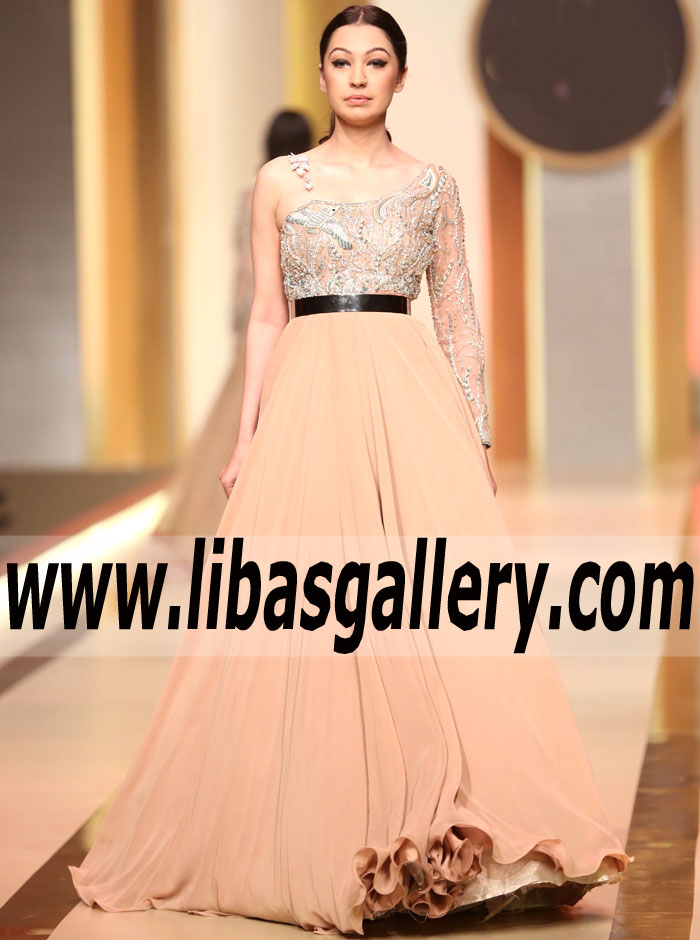 Ahmed Sultan Long Anarkali Dresses Ahmed Sultan QHBCW 2017 Gorgeous Wedding Guest Dresses Glenfield Australia