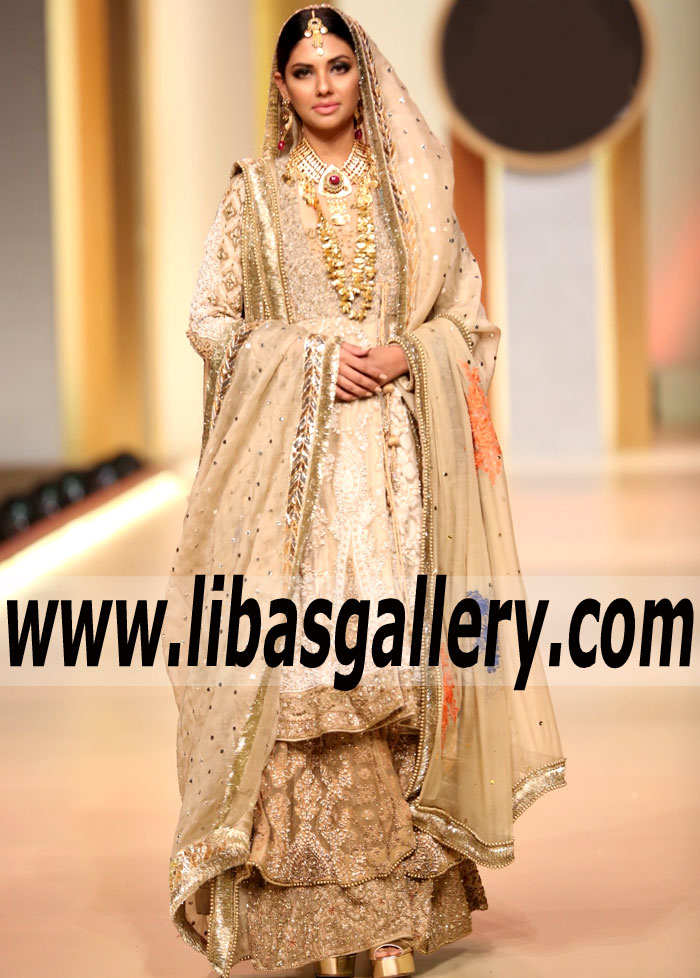 HSY Bridal Angrakha Style Dresses HSY Wedding Angrakha Dresses HSY QHBCW 2017 Madison Heights Michigan