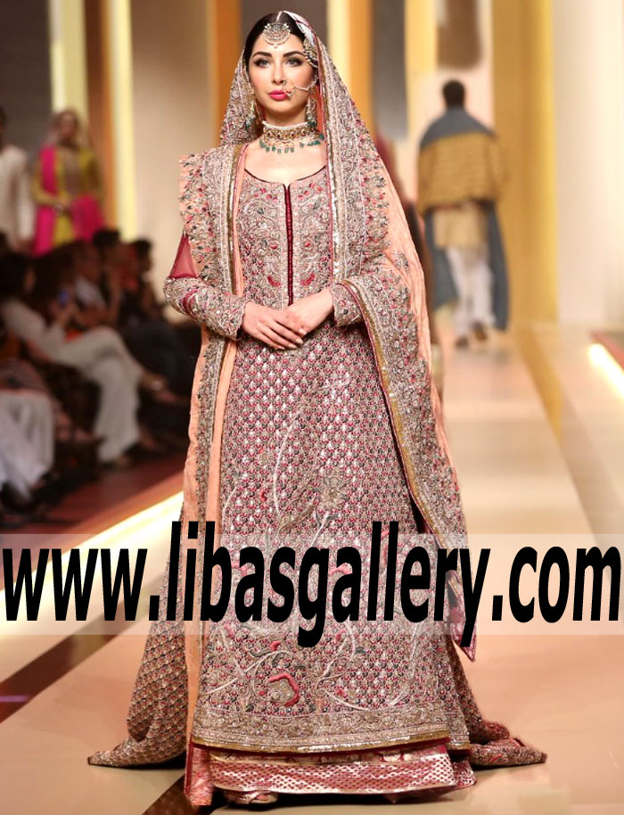 Fabulous Burgundy Gladiolus Wedding Gown