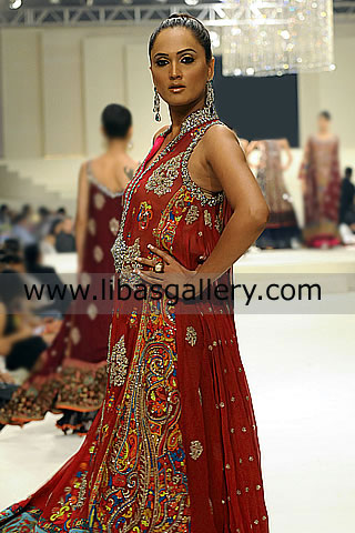 Maroon Oxley Anarkali