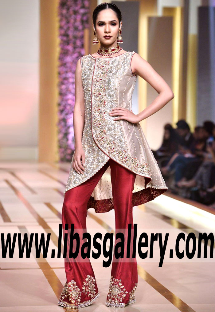 Pleasant Khaki Arum Party Angrakha 