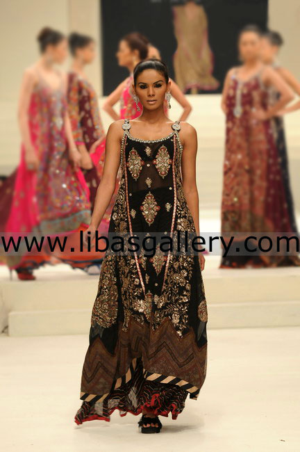 Black Saadi Anarkali