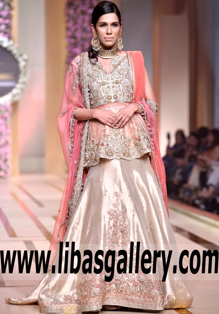 Latest Pakistani Peplum Anarkali Dresses - Sydney Australia | Nickie Nina Bridal Peplum Anarkali Dresses QHBCW 2017