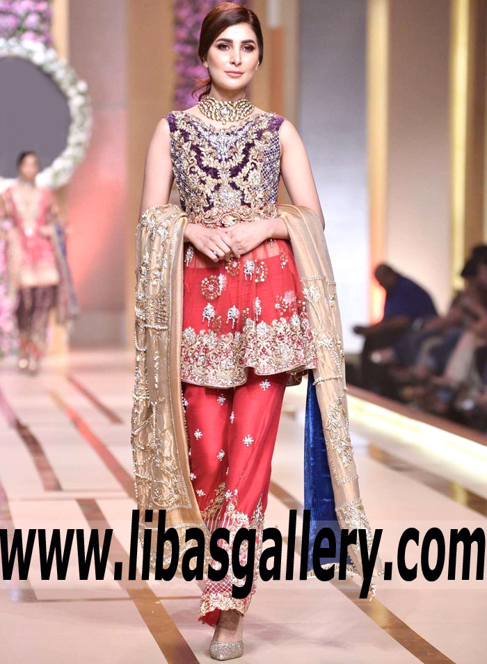 Modern Style Rose Madder Arum Anarkali