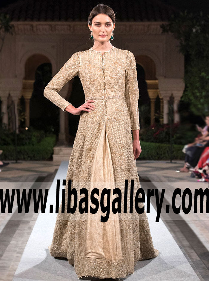 Awesome Pale Gold Mirage Bridal Gown