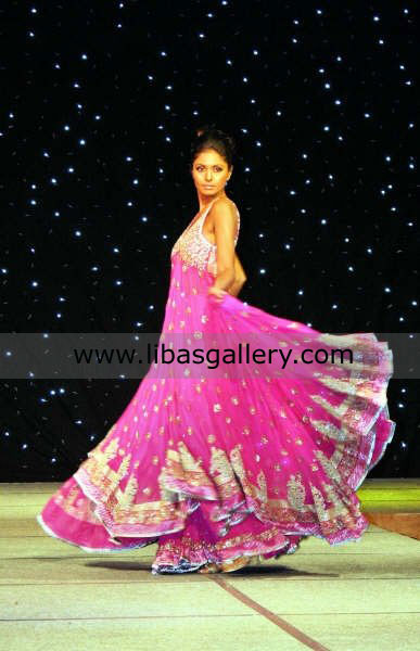 Hot Pink Nerang Anarkali