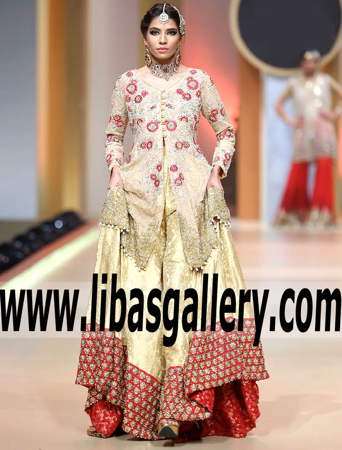 Classically Elegant Cream Dahlia Sharara