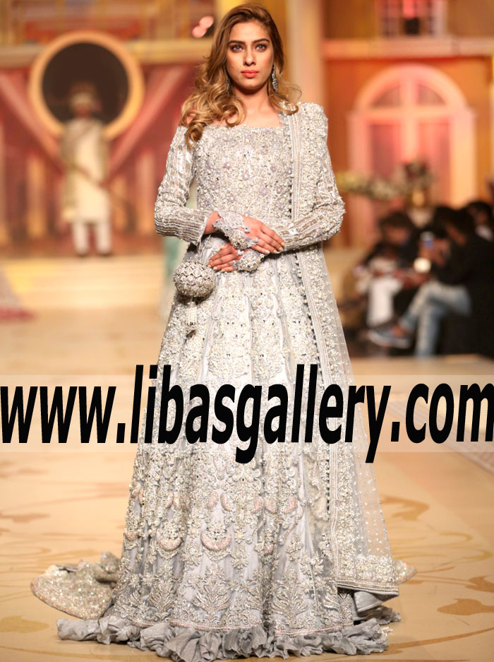 Exquisite Timberwolf Campanula Wedding Gown