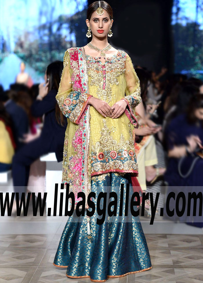 Gorgeous Arylide Yellow Sanvitalia Bridal Suit