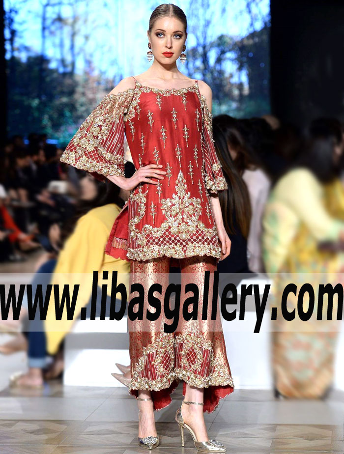 Stylish Red Balsam Evening Dress