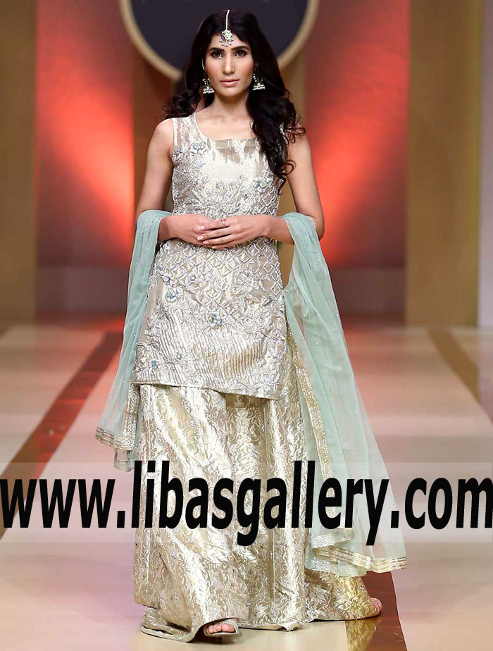 Sparkling Cosmic Latte Eucharis Lehenga