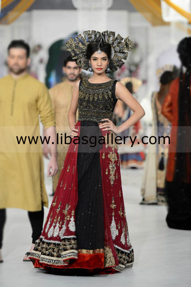 Black Rumburg Anarkali