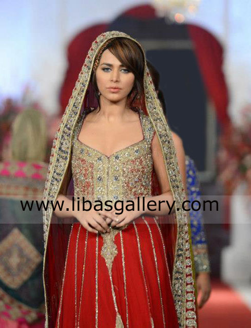 Brick Red Crown Sharara