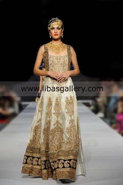Pakistani Off White Gharara, Sharara, Anarkali For Parties And Special Occasion Oslo Norway  Designer Anarkali New Arrivals 