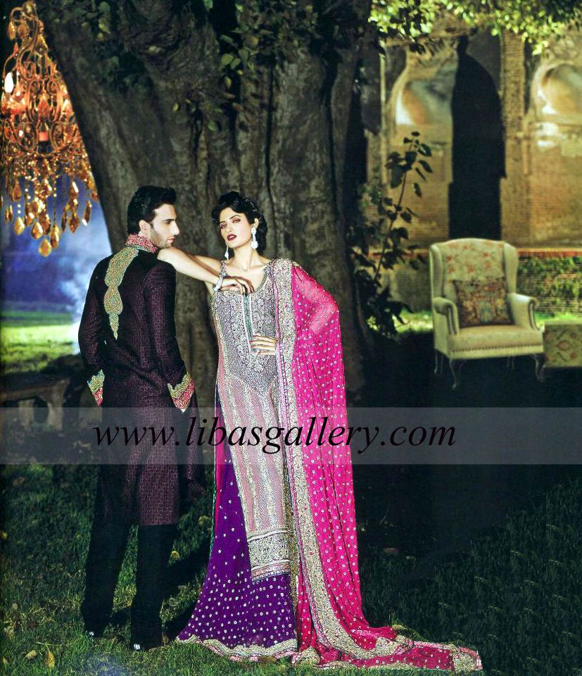 Umar Sayeed Bridal Collection 2013,Umar Sayeed Heavy Embroidered Bridal Wedding Dresses 2013 Wearing Nadia Ali Pakistani Model Bridal Dresses  2013
