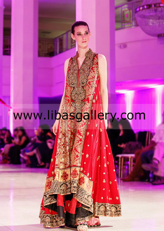  Red Hawaii Anarkali 