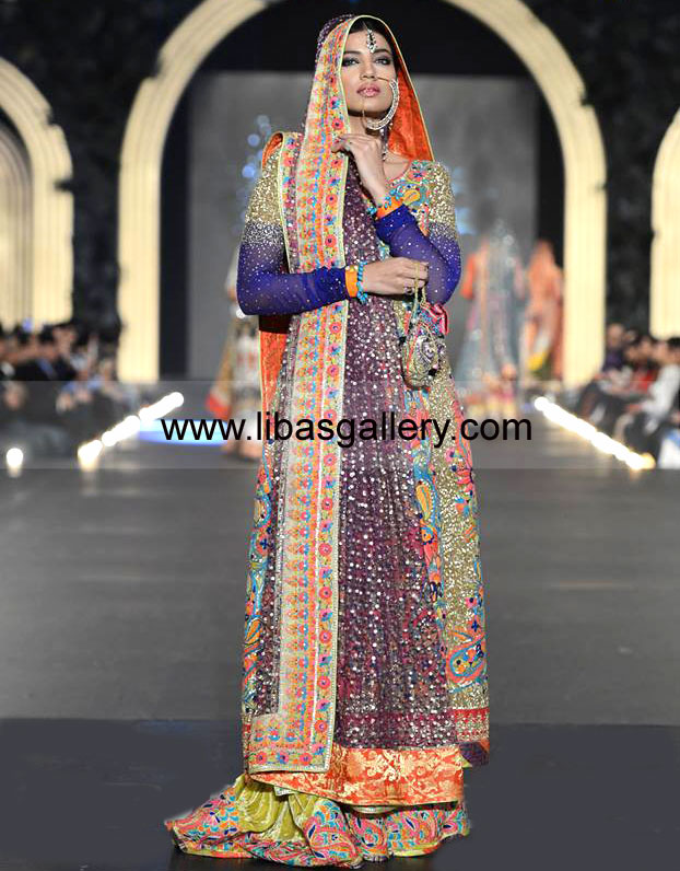 Nomi Ansari Bridal Wear, Nomi Ansari Pakistani Bridal Dresses, Designer Nomi Ansari Bridal Dress, Nomi Ansari Bridal Salwar Kameez Nomi Ansari Gharara Sharara UK, USA, Canada Online Shopping