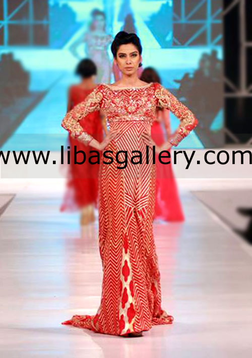 Shop Online Designer Bridal Lehengas By FARAZ MANAN 2014 - PFDC Loreal Fashion Week Dresses for Bridals, PFDC Loreal Fashion Week, Shop Online in Westwood Blvd, Los Angeles, CA