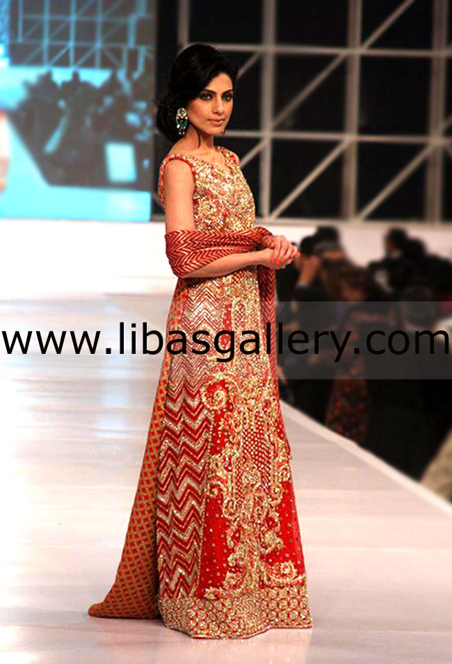 Pakistani Designer FARAZ MANAN Couture Bridal Wear Wedding Lehenga Bridal Ghagra and Sharara Anarkali Suits Salwar Kameez, Lehenga, Sharara, Gharara, Sherwani in USA, UK, Canada, Australia, Europe, Middle East