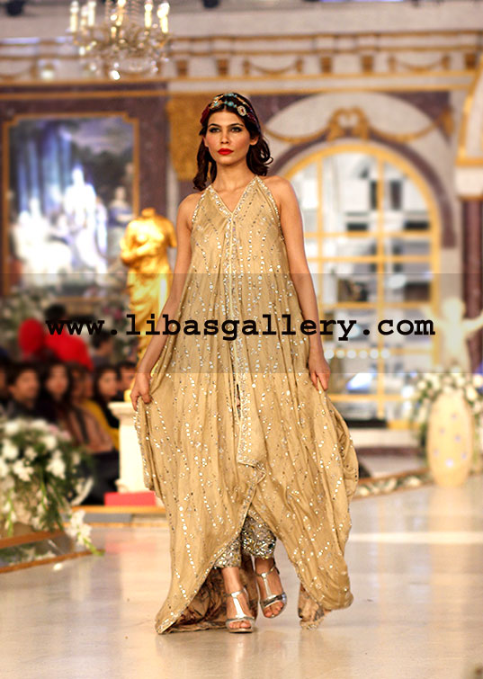 Ayesha Somaya Graceful Anarkali Suit for Evening and Special Occasions Bridal Dresses,Pantene Bridal Couture Week 2014 Bridal gowns Party Wear Casual wear jumsuits sarees lacha gharara lehnga kameez shalwar short shirts Tops collection