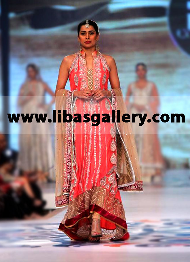 Shop Zainab Chottani Petite Bridesmaid Dresses online at the Pantene Bridal Couture Week Bridal Lehenga Sharara Images 2014 Online Houston TX, San Antonio TX