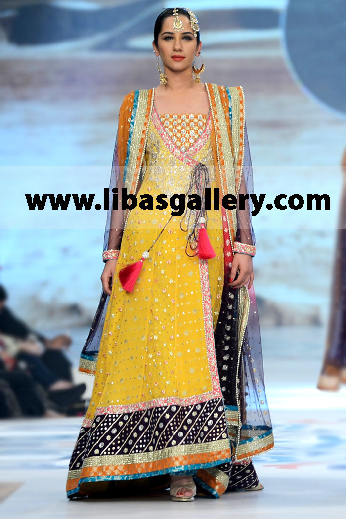 Zainab Chottani 2014 Fashion Trends and the Latest Current Styles from Pantene Bridal Couture Week 2014 Bridal Wear Anarkali Suits Bridal Lehenga Designer Sharara Party Wear Clothes Gharara Online