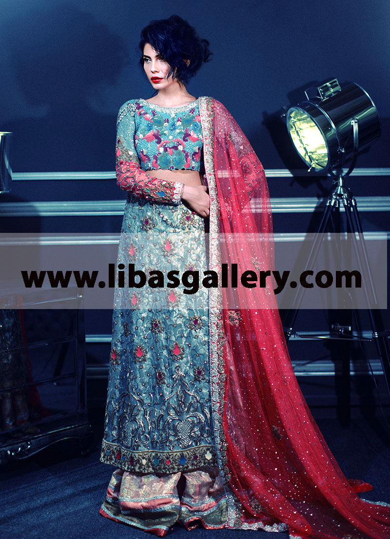 TENA DURRANI Bridal Anarkali Pishwas for Wedding and Valima Events TENA DURRANI Bridal Anarkali Suits Paris France Pakistani Anarkali Wedding Dresses PBCW 2014, 2015 Bridal Wear