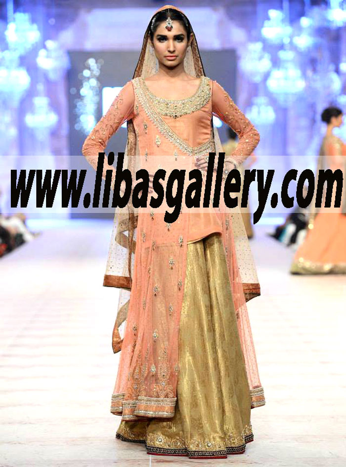 New Arrivals Bridal Angrakha dress with Latest Angrakha Style