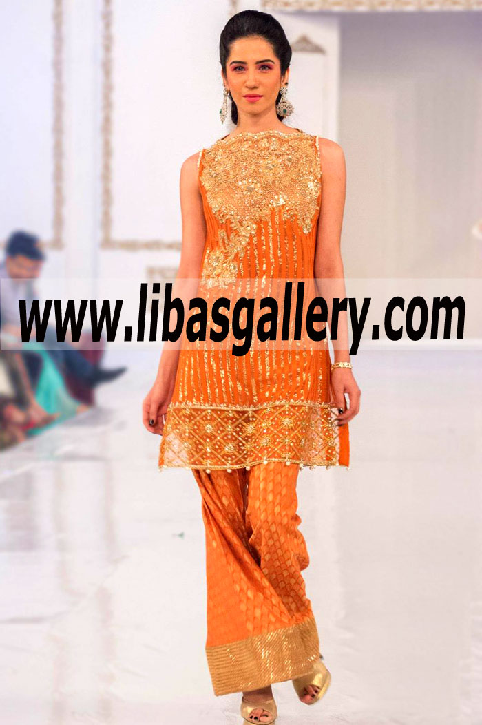 Buy Online Faraz Manan Latest Evening Party Wear Salwar Kameez with Stunning Embroidery 2014-2015 Boston MA Faraz Manan Blackburn UK, Asian Bridal Wear Faraz Manan`s `Lyallpur` Collection