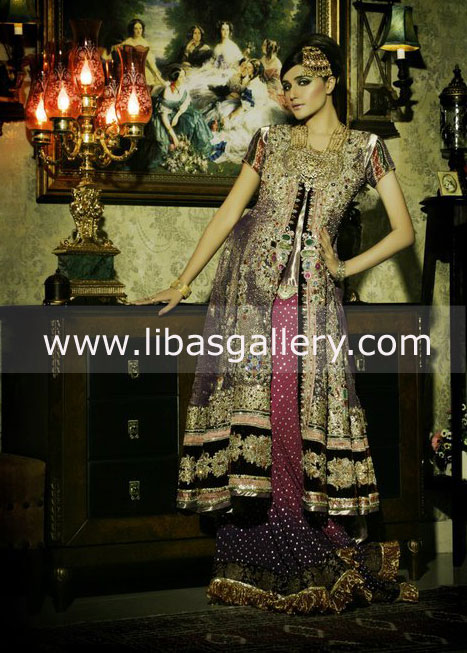 Dark Palatinate Purple Jufful Sharara