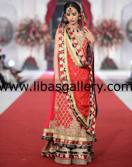 Red Manama Latest Wedding Dress