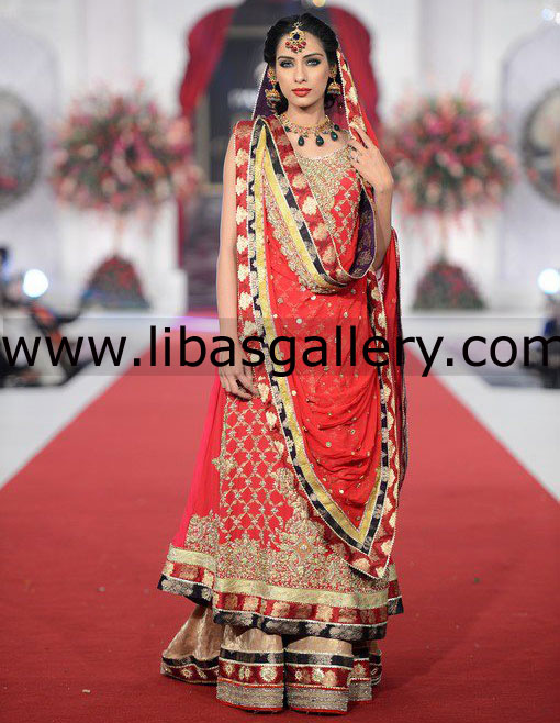 Red Manama Latest Wedding Dress