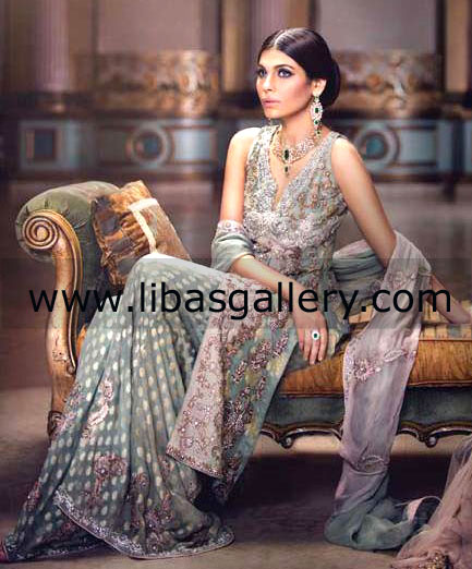Teal Blue Cremona Bridal Wear